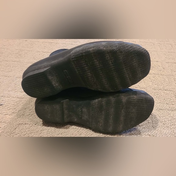 Sperry Black Pebbled Leather Duck Boot size 7 - Picture 4 of 7